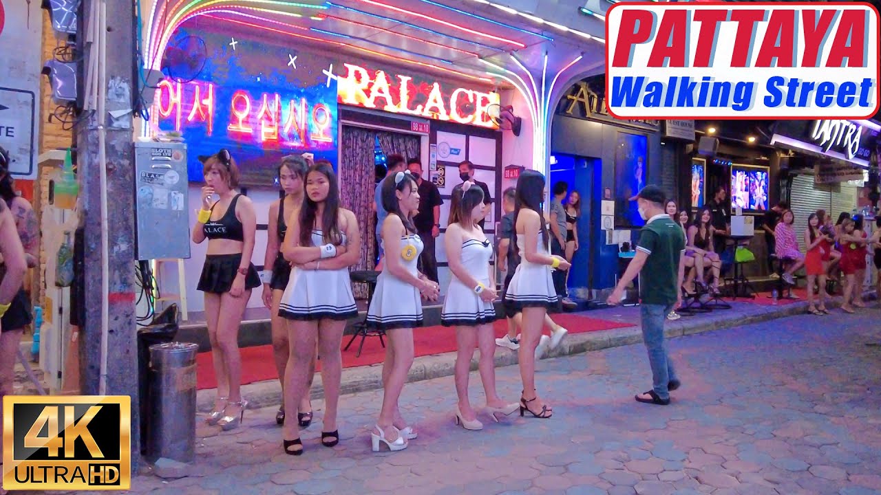 4k Pattaya Nightlife Walking Street Bars Clubs And Agogos Girls