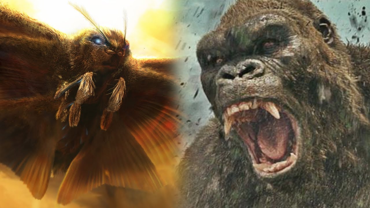 Mothra Vs Kong Monsterverse Fight Youtube
