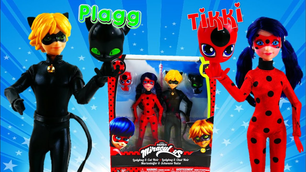 Miraculous Ladybug And Cat Noir Toys Fashion Doll Review With Tikki And