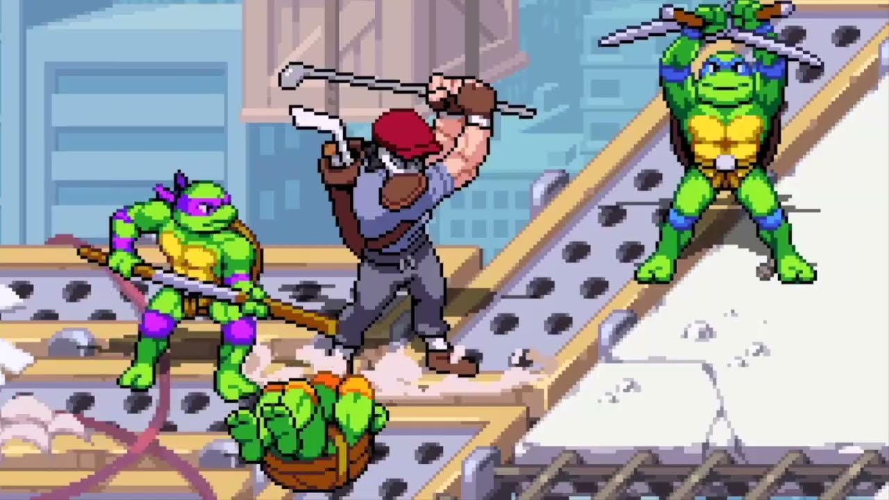 Teenage Mutant Ninja Turtles Shredders Revenge Full Play Through All