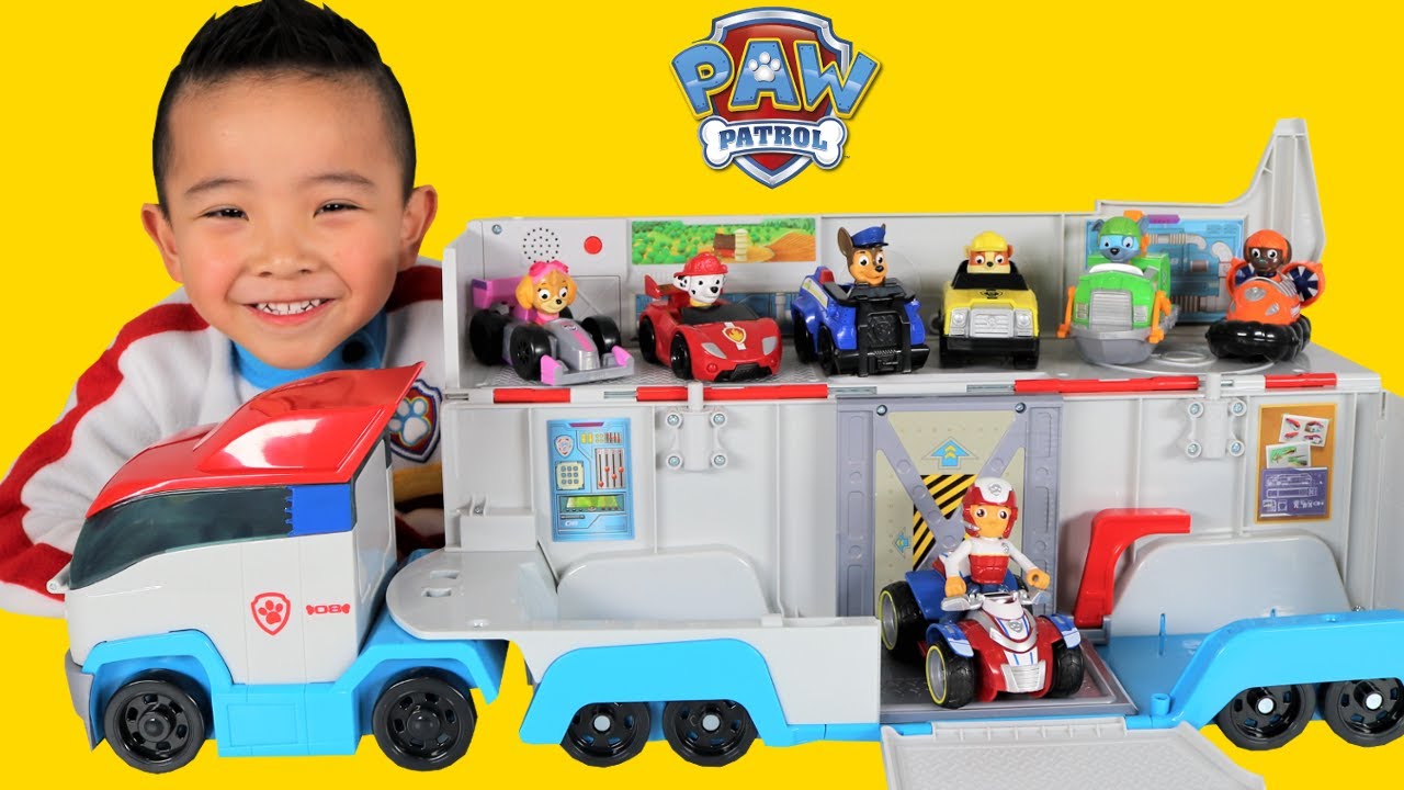 Paw Patrol Patroller Toys Unboxing With Marshall Chase Skye Rocky