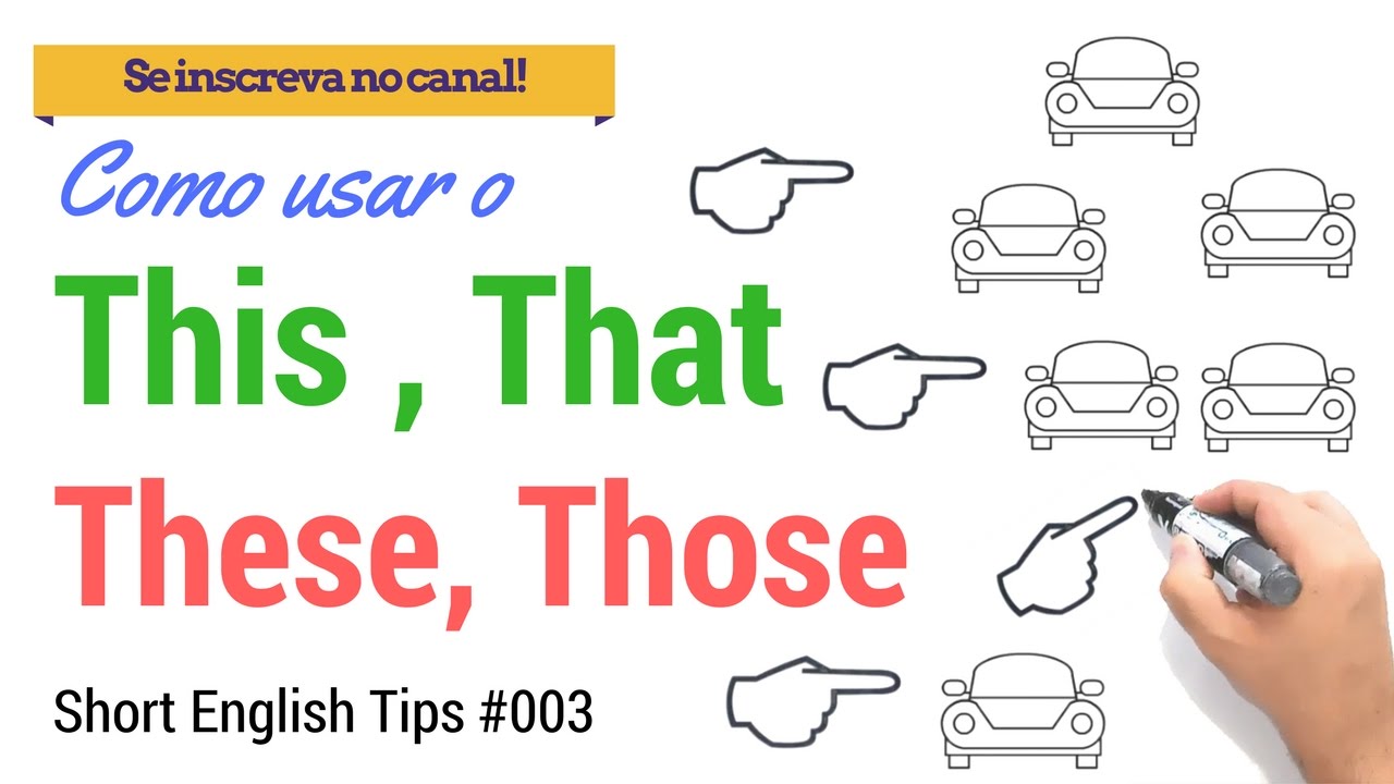 Como Usar O This That These Those Short English Tips 003 Youtube