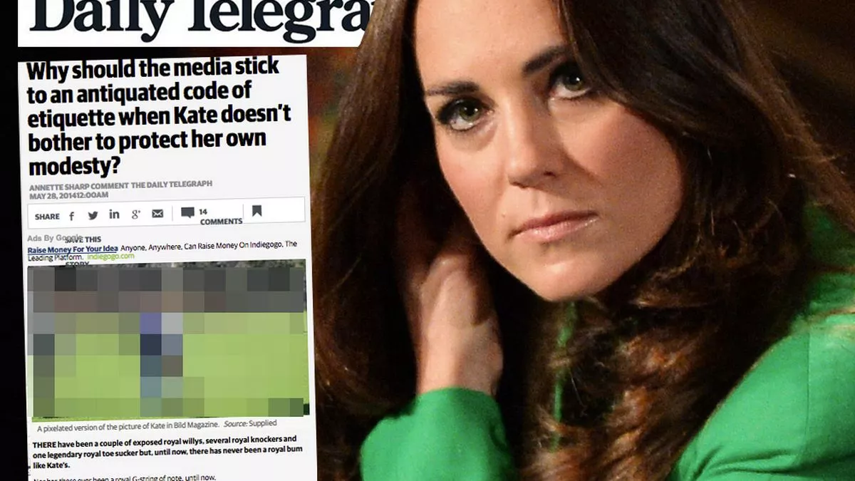 Now Kate Middleton Bare Bottom Picture Is Published By Australian