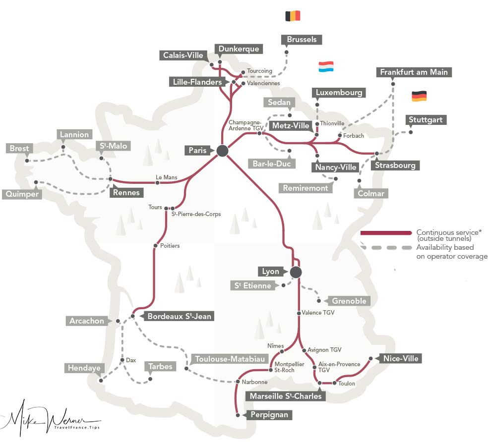 Railroads Tgv The French High Speed Train Travel Information And