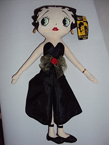 Betty Boop Runway Betty Doll In Black Dress Kelly Toy Plush 15