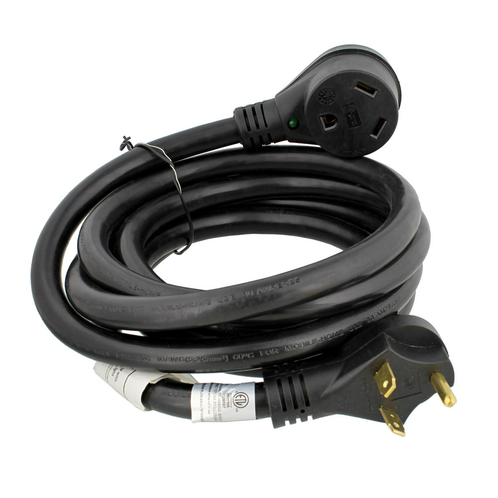 Dumble 30 Amp Rv Power Cord W Indicator Light Camper Extension Cable