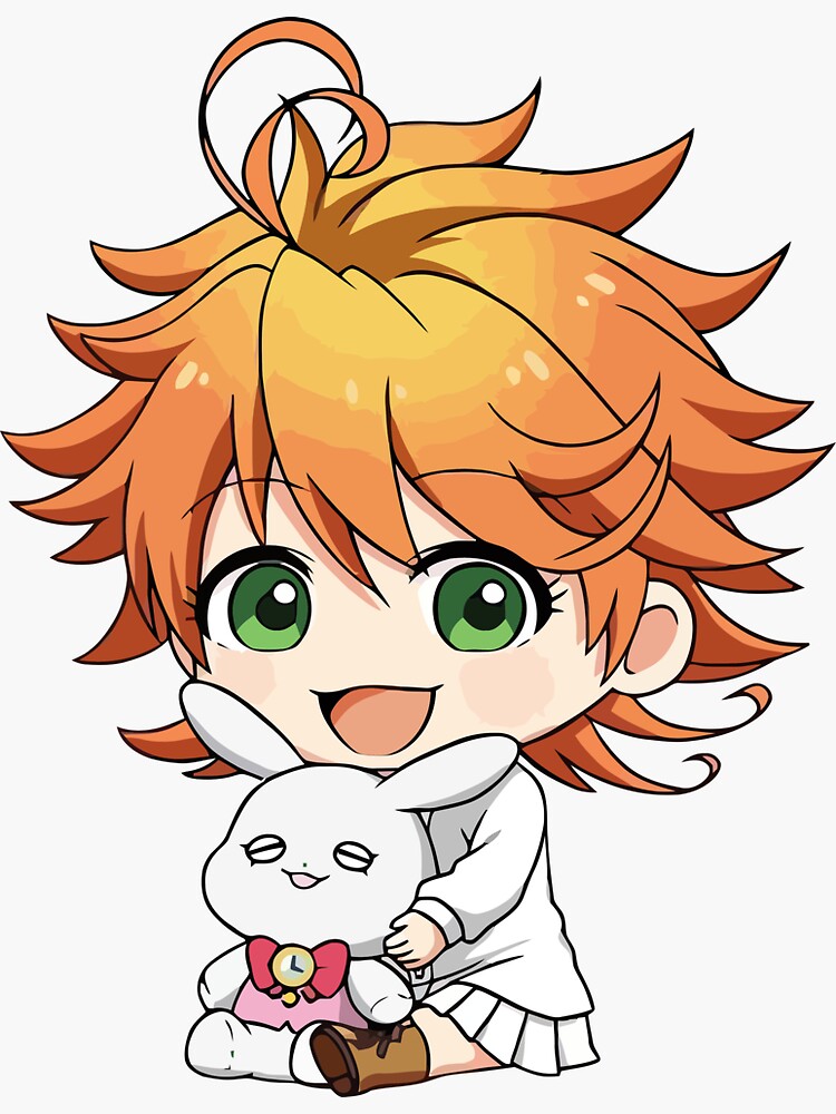 The Promised Neverland Emma Sticker By Chibify Redbubble