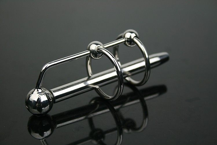 Stainless Steel Urethral Sound Penis Jewelry Cock Ring Prince Albert