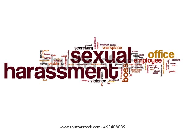 Sexual Harassment Word Cloud Stock Illustration 465408089