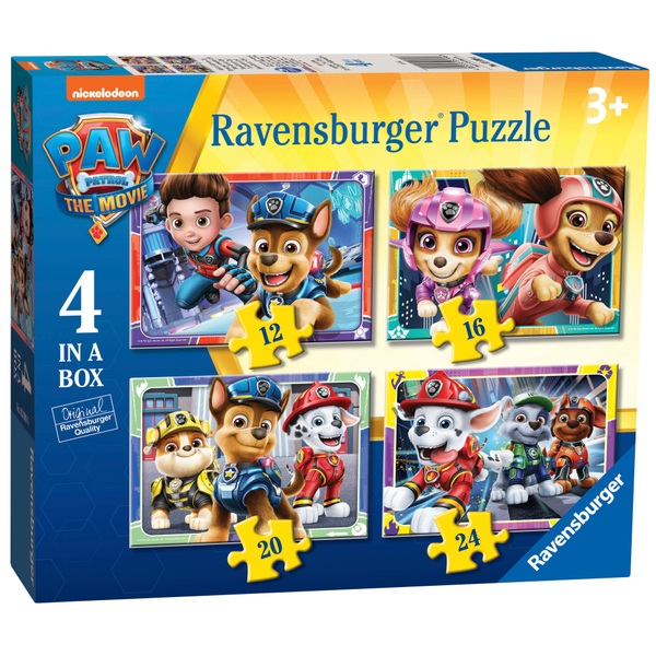 Ravensburger Paw Patrol The Movie 4 In A Box Jigsaw Puzzle Bumper Pack