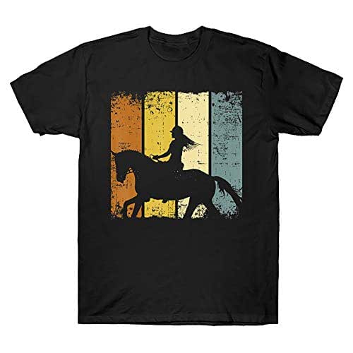 Funny Silhouette Horse Riding Girl Design Vintage Sexy