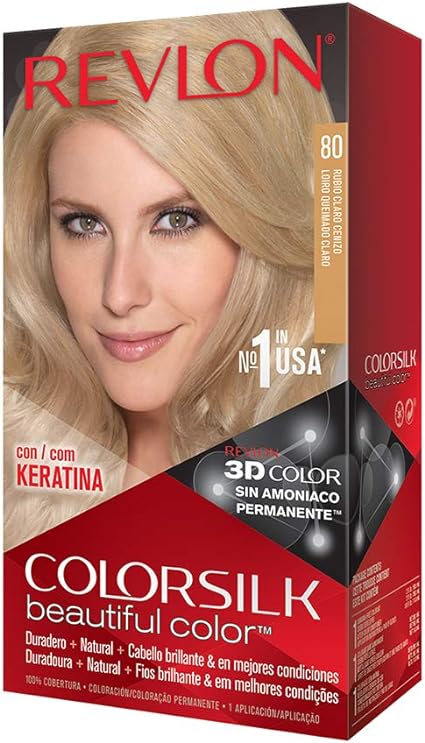 Revlon Colorsilk Beautiful Hair Color 80 Light Ash Blonde