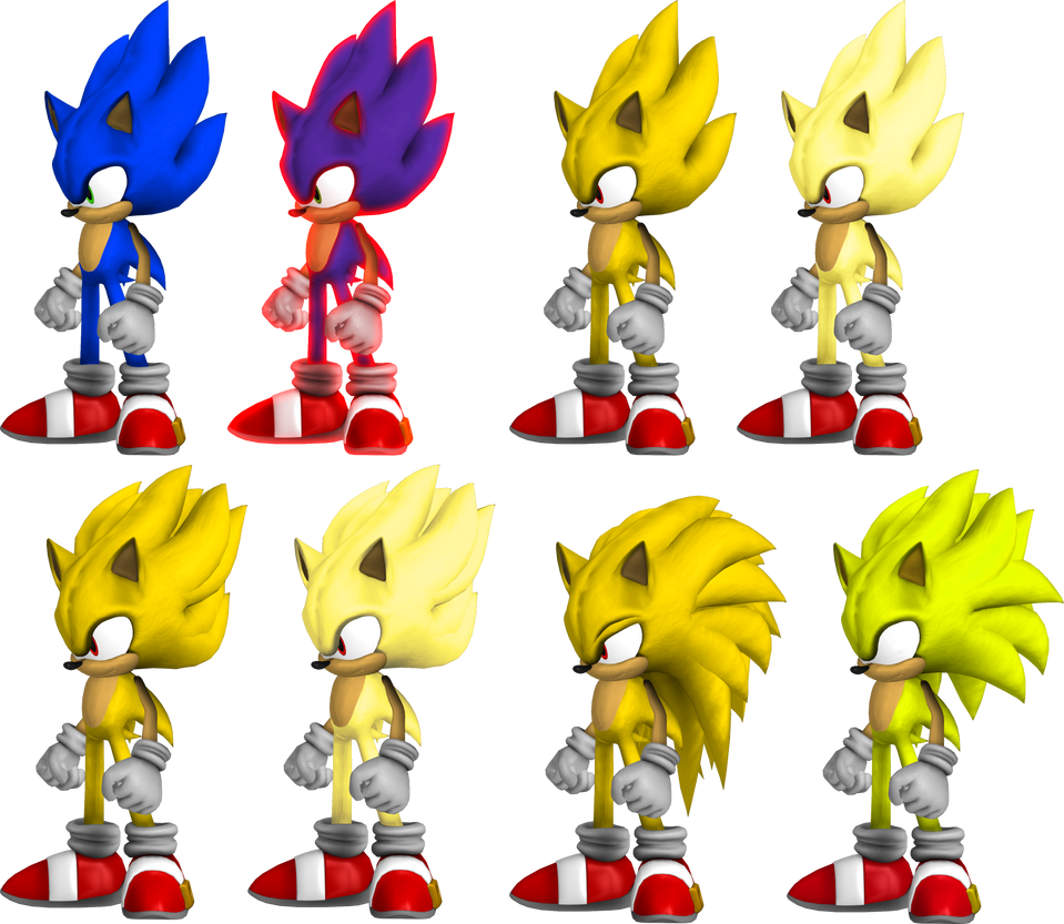 Sonic With Dbz Transformations By Neometalsonic360 On Deviantart