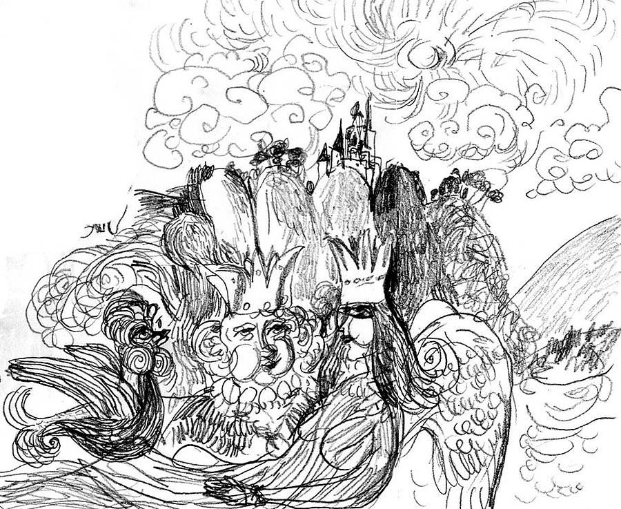 Fairy Tales Of Brothers The Grimm Drawing By Oleg Bekhterev