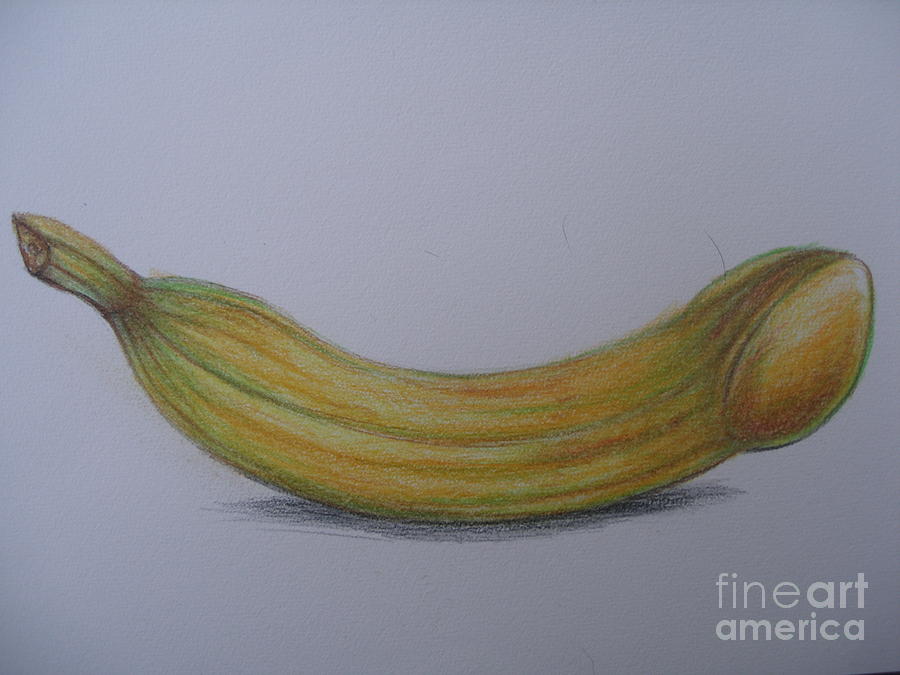 My Phallus Banana Drawing By Marcin Stec