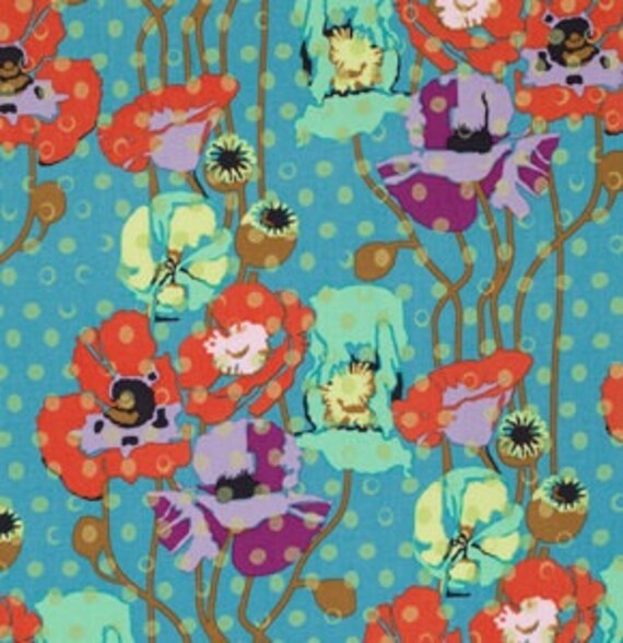 Anna Maria Horner Fabric Field Study Raindrop Poppies Poppy