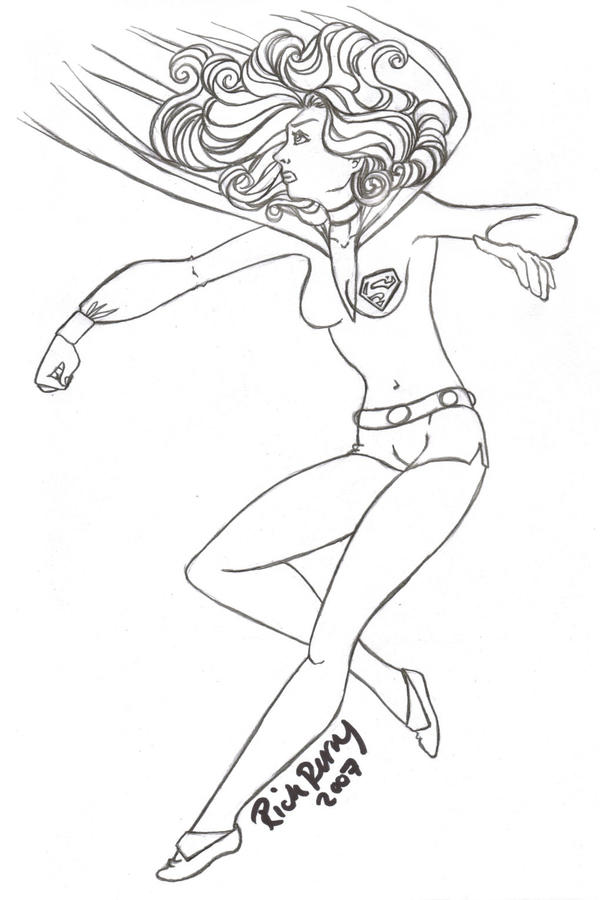 70s Supergirl Throwing Punch By Supahboii On Deviantart