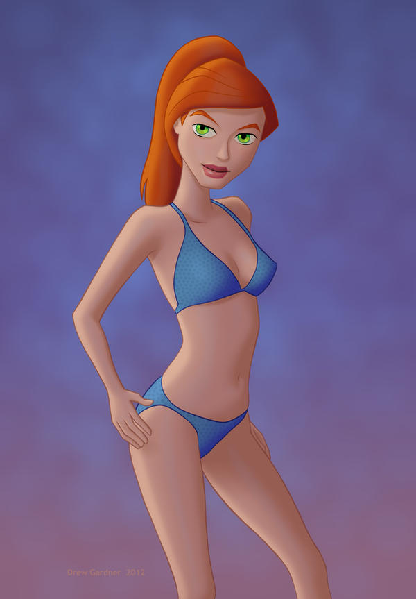 Gwens Blue Bikini By Drewgardner On Deviantart