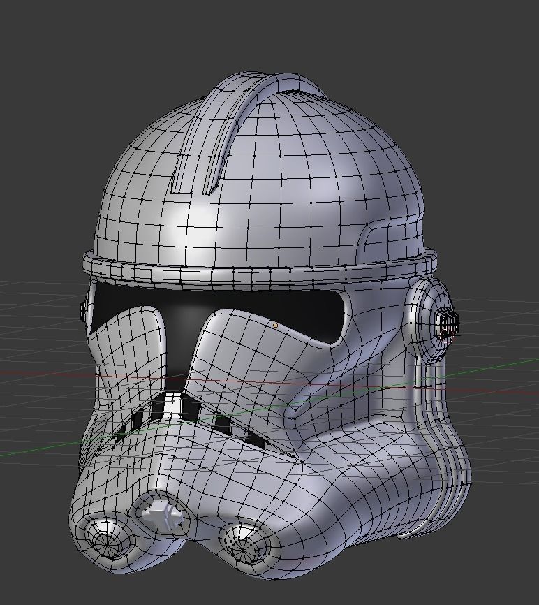 3d Model Clone Trooper Helmet Vr Ar Low Poly Cgtrader