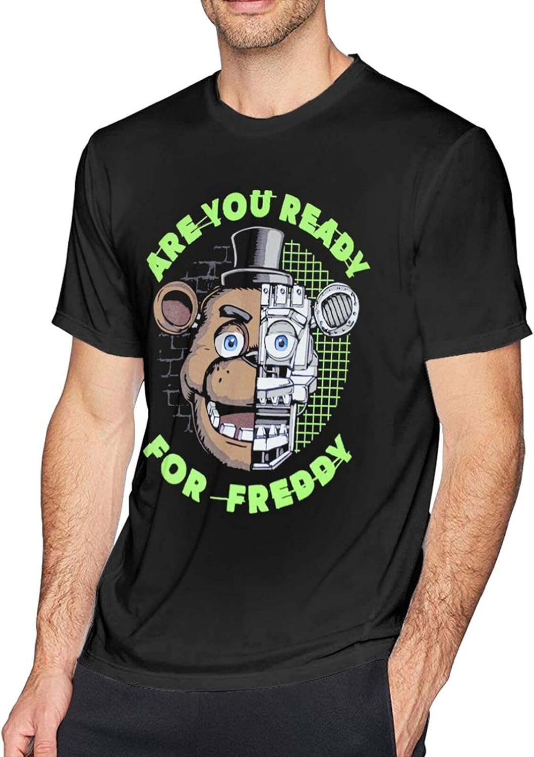 Five Nights At Freddys Mens T Shirt Short Sleeve Crew