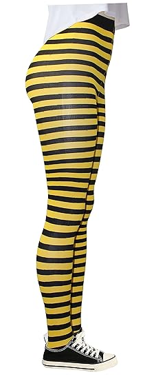 Womens Bumblebee Tights Me Before You Yellow And Black Striped