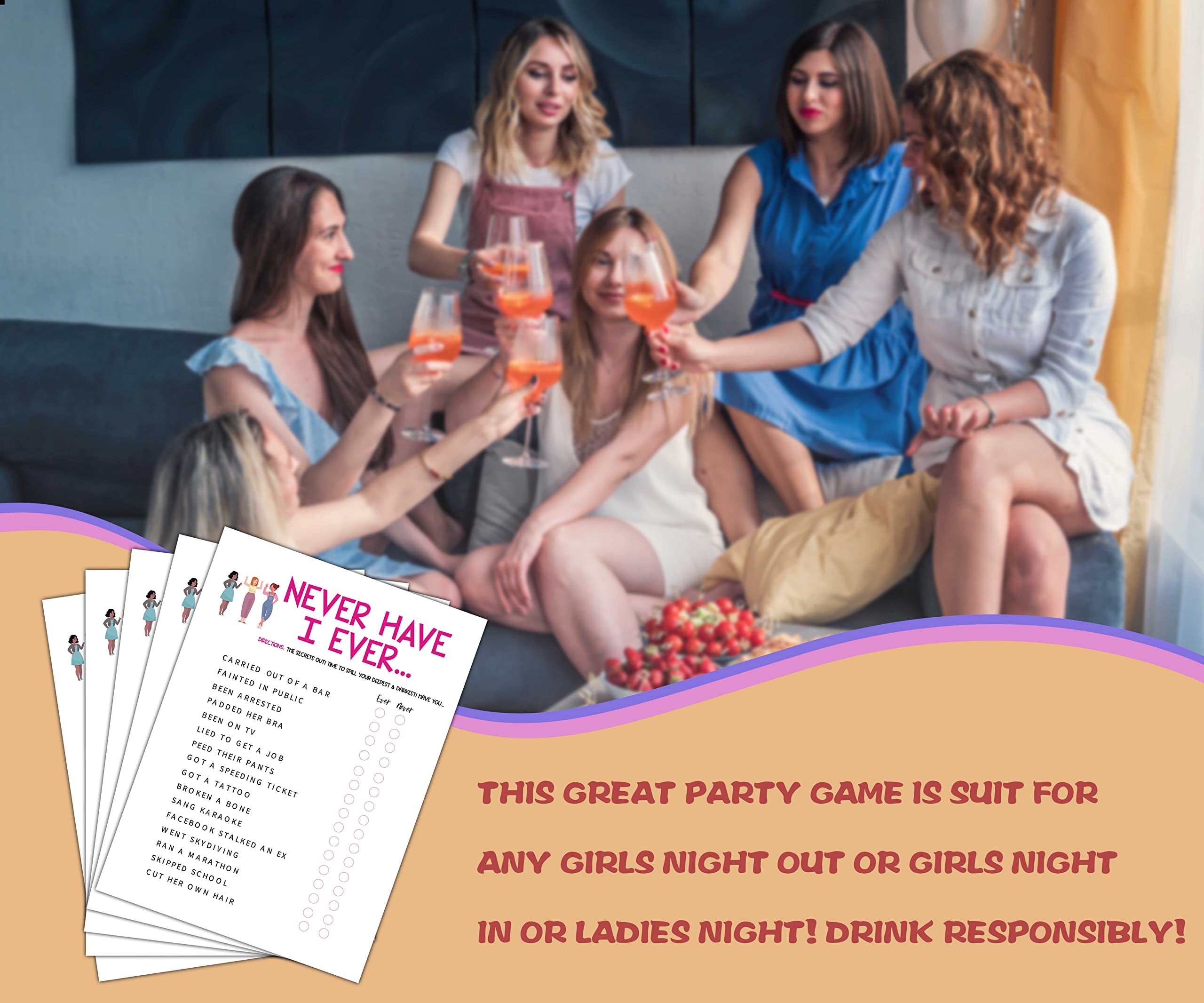 Buy Girls Night Party Game Ladies Night Party Games Never Have I