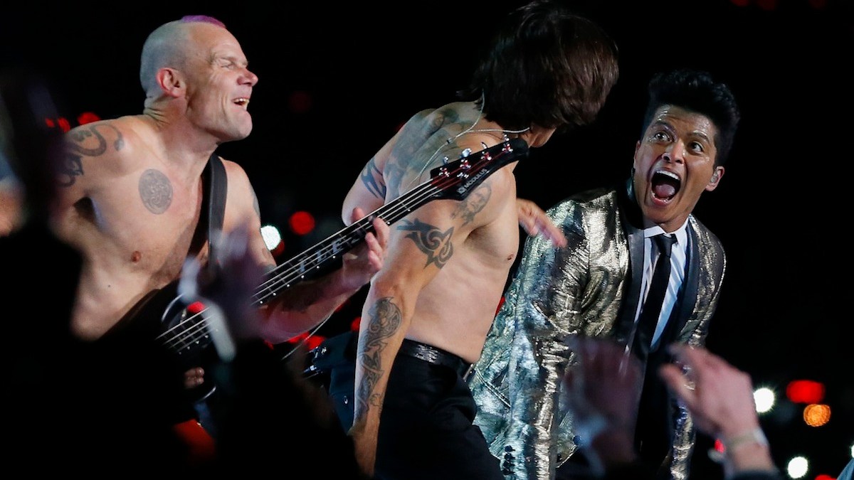 Red Hot Chili Peppers Flea Admits He Played Air Bass During Super Bowl