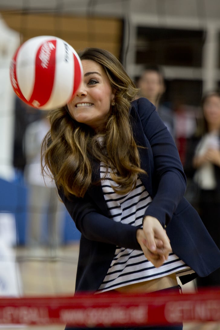 Volleyball Kate Middleton Playing Sports Pictures Popsugar