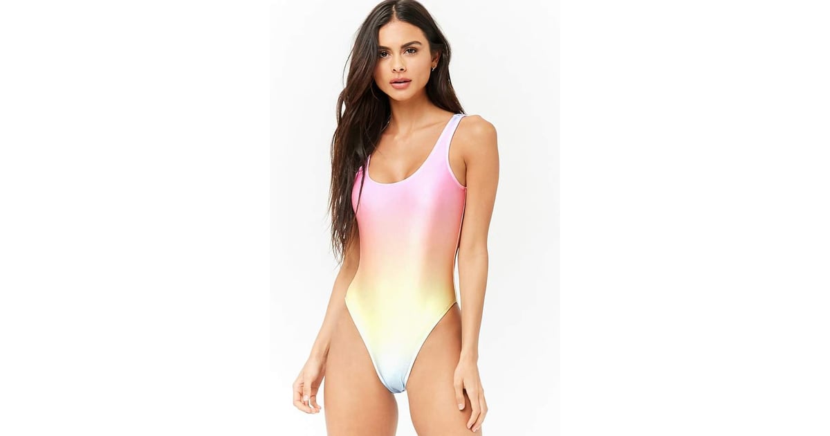 Forever 21 Ombre One Piece Swimsuit Iskra Lawrence Ombre Aerie