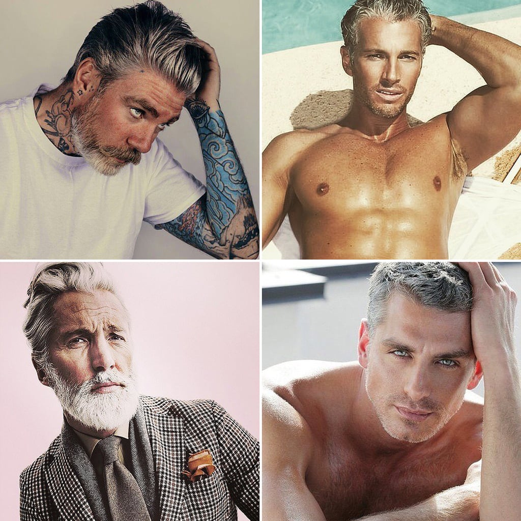 Sexy Guys With Gray Hair Popsugar Love And Sex