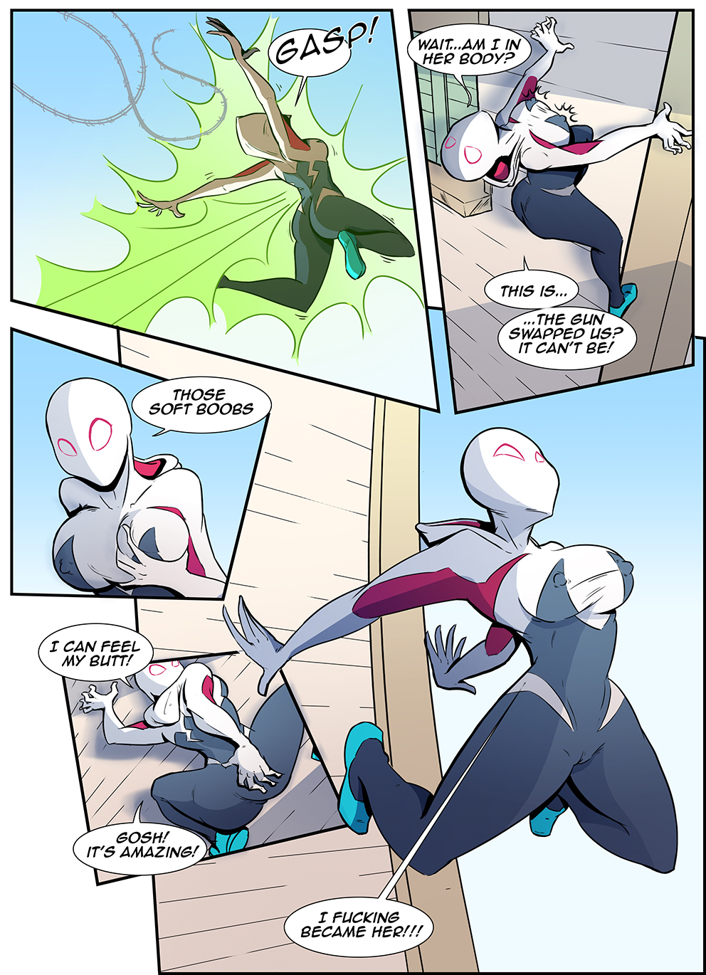 Spidergwen Swap Bodies Pag 3 8 By Lulart Hentai Foundry