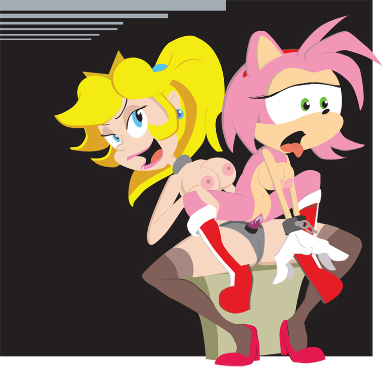 Peach And Amy By Monkeycheese Hentai Foundry