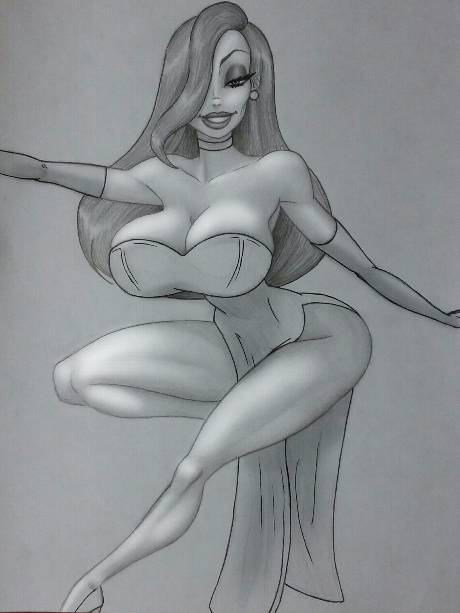 Jessica Rabbit Pin Up By Muted Fox Hentai Foundry