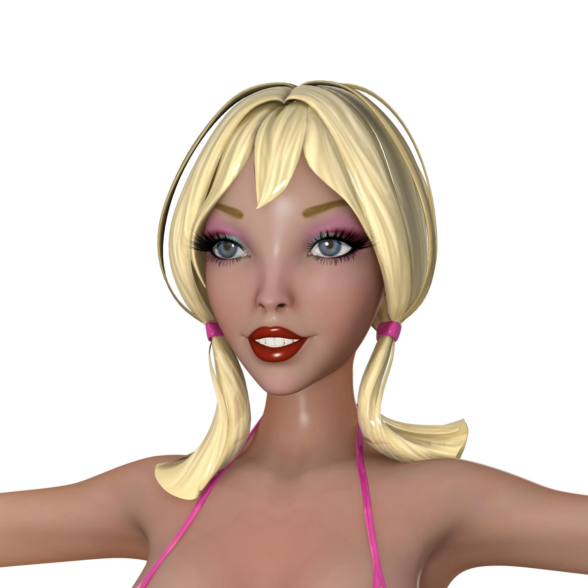 Woman In Bikini 3d Model 59 Obj Free3d