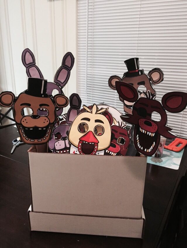 Fnaf Five Nights At Freddy S Birthday Party Costume Masks My