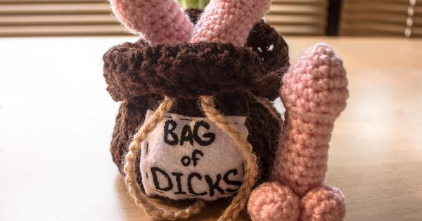 Bag Of Dicks Pattern By Cayla Mullins Gag Ts Bags
