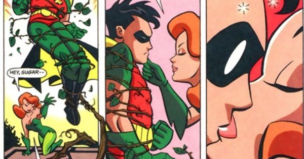 Poison Ivy Kissing Robin Dc Villains Pinterest Poison Ivy Harley