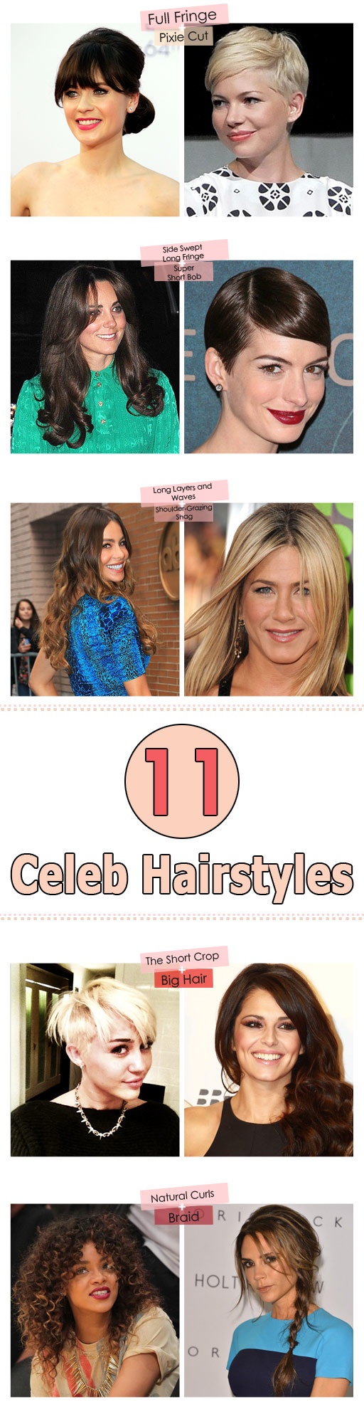 160 Best Images About Hot Celebrity Hairstyles On