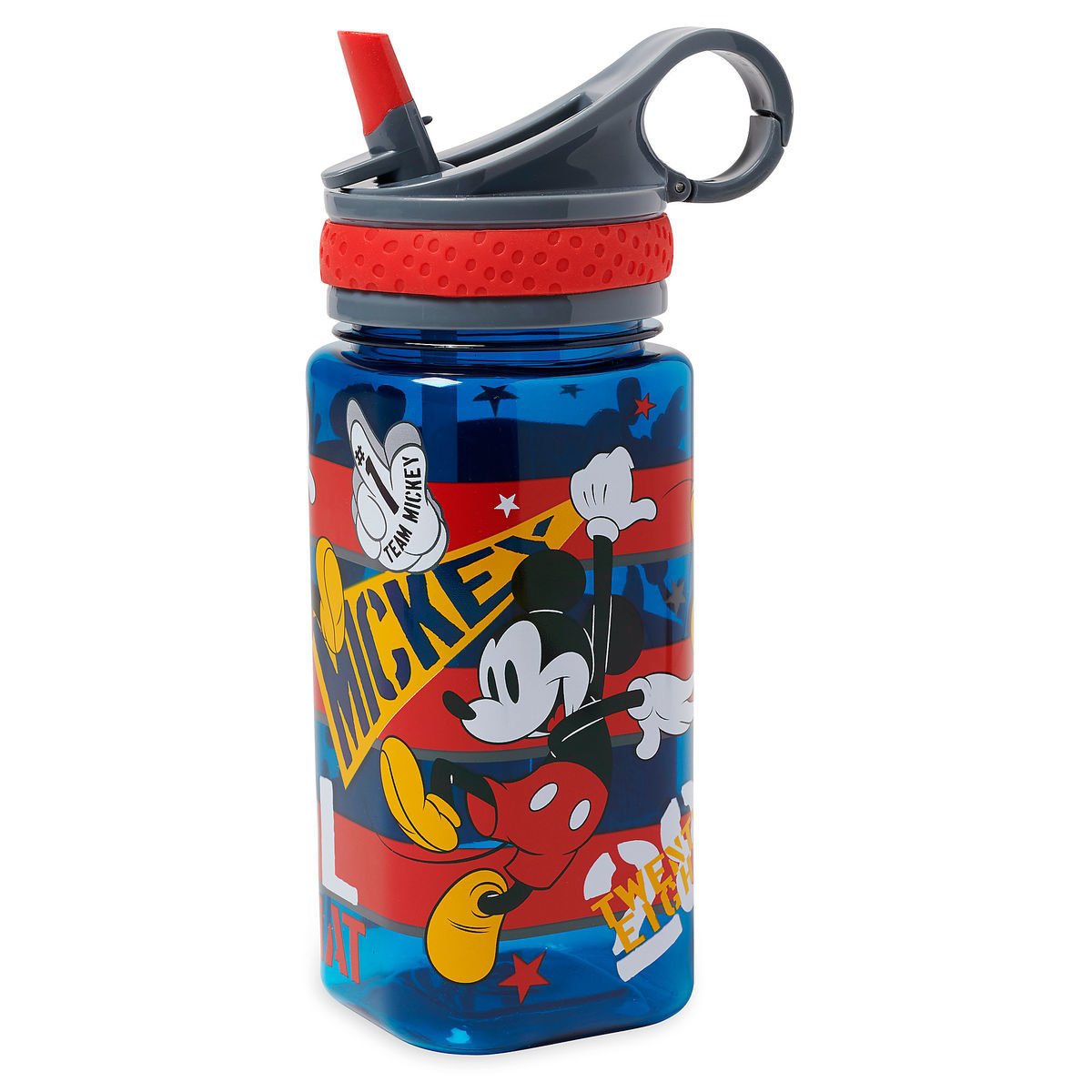 Disney Store Mickey Mouse Plastic Water Bottle Straw 2018 Sold Az 4302020
