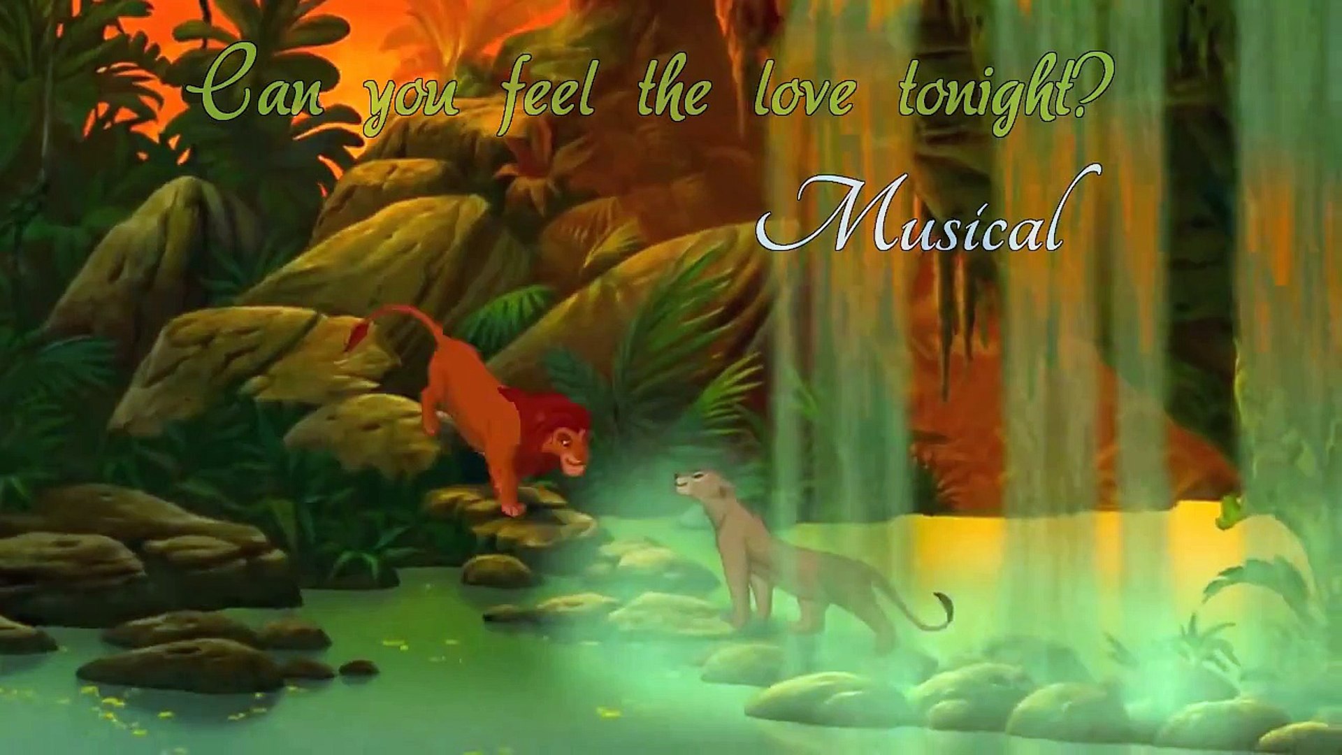 The Lion King Simba And Nala Can You Feel The Love Tonight