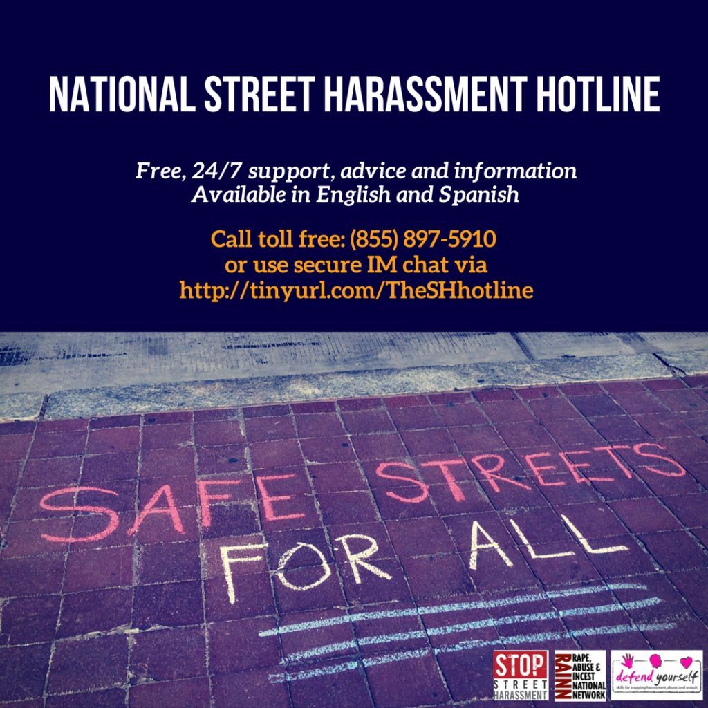 National Street Harassment Hotline Stop Street Harassment