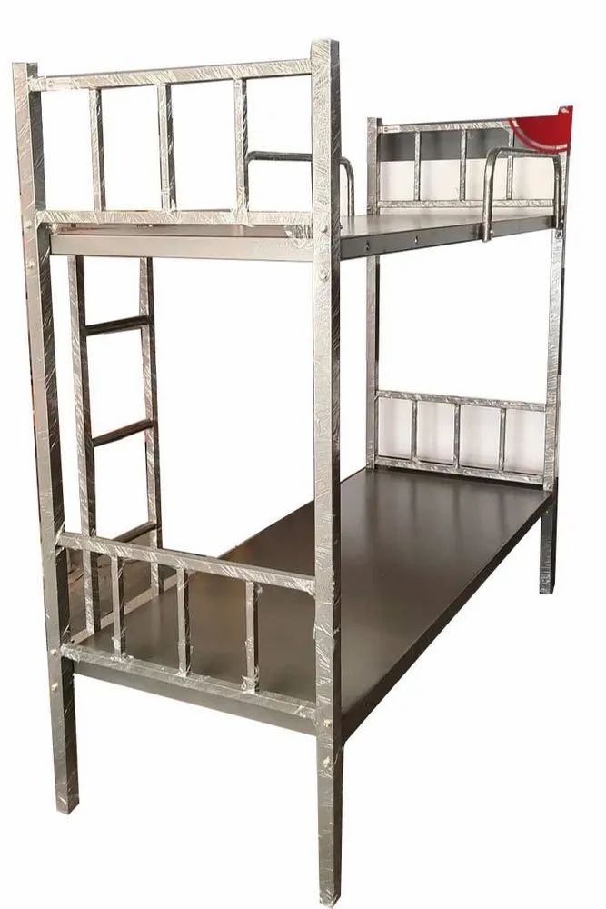 Silver Modern Stainless Steel Double Bunk Bed For Home At Rs 10500 In
