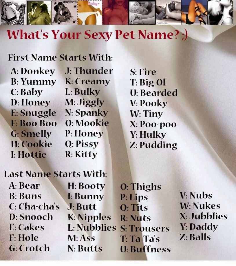 Rick Kaempfer What Is Your Sexy Pet Name