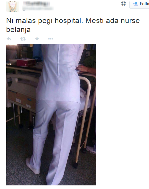 Gambar Nurse Seluar Dalam Belang Jadi Viral Berita