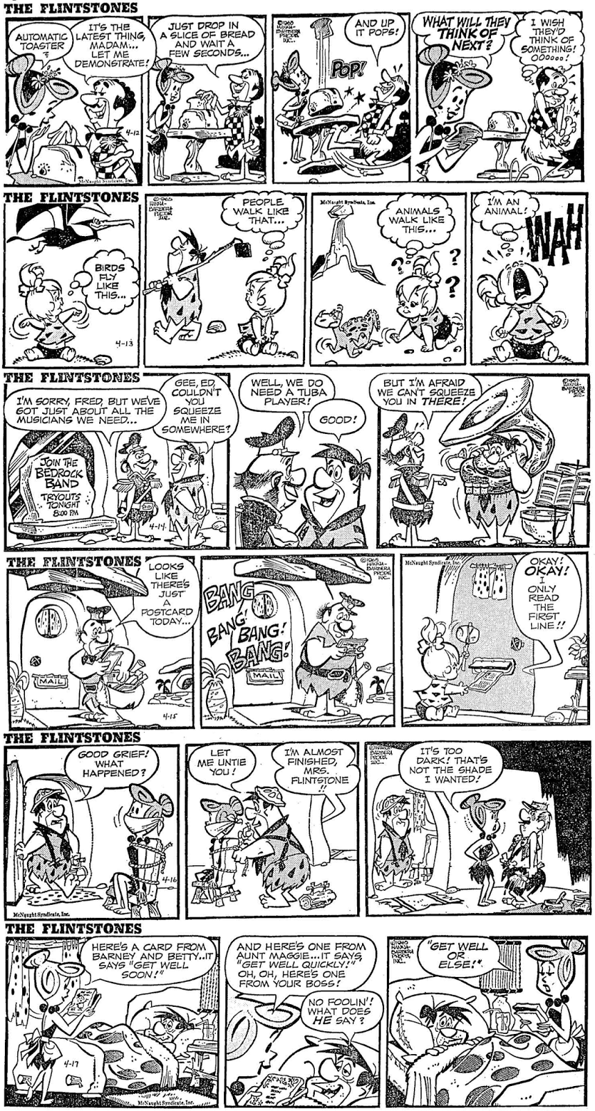 Yowp Flintstones Comics April 1965